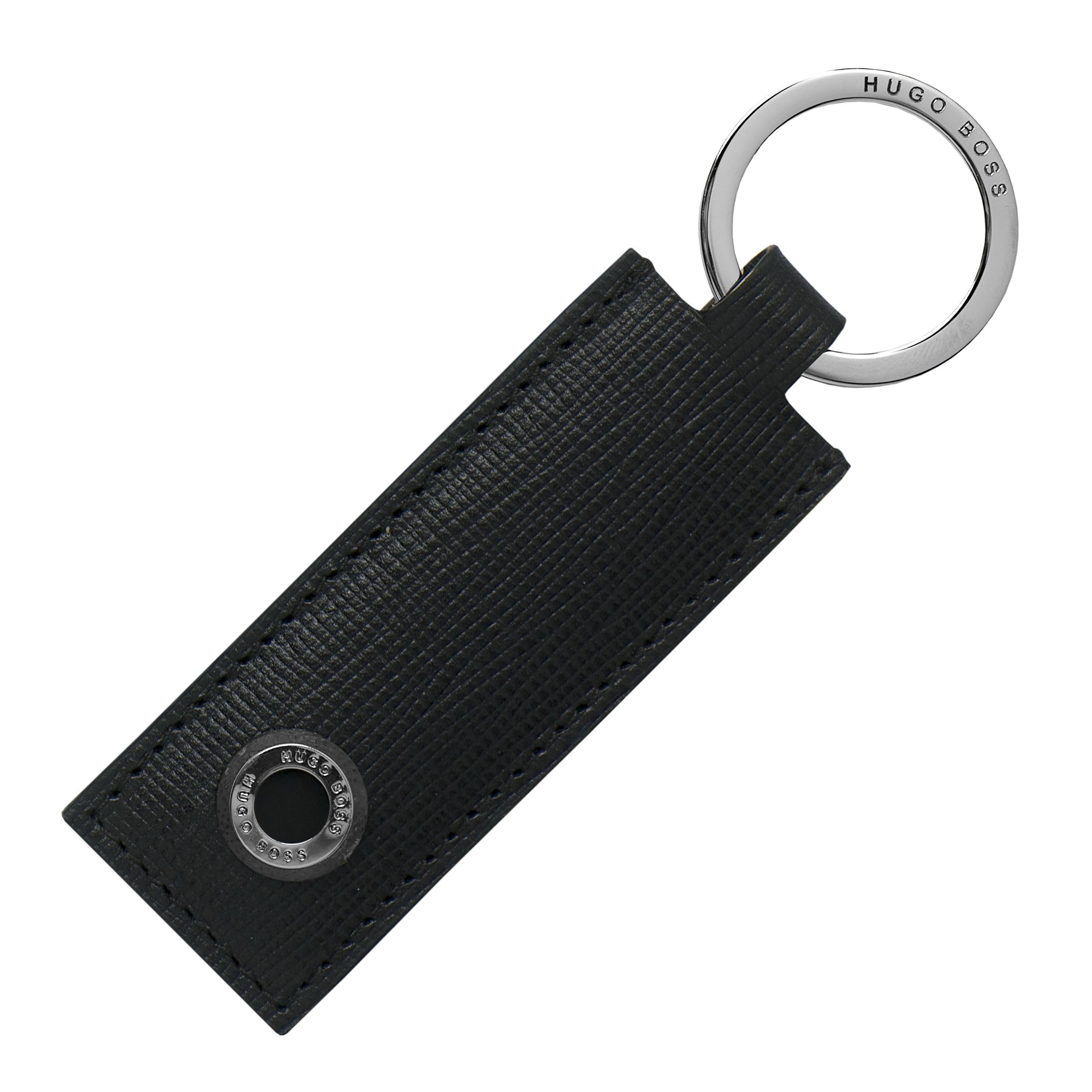Hugo Boss Tradition Keyring, 8 cm, Black