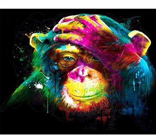 Diy Olfarbe Nach Anzahl Kit Digitale Malerei Suite Fur Kinder Schuler Erwachsene Anfanger Mit Bursten Und Acryl Pigment Wall Art Artwork Farbe Lackiert Affe Band Mit Rahmen Amazon De Kuche Haushalt