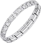 MagnetRX Women's Ultra Strength Magnetic Bracelet Titanium Silver Adjustable view 8