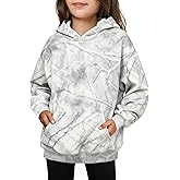 Seechoslo NEW 8-14Y Girls Fleece Lined Hoodie Warm Winter Pullover Sweatshirt Heavyweight Plush Sweater with Pocket