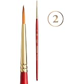 Princeton Heritage, Series 4050, Synthetic Sable Paint Brush for Watercolor, Round, 2