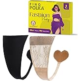 PINQ POLKA C String Thongs for Women - Reusable, Invisible Thong Panties with Adhesive - No Panty Line Thongs Underwears