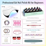 VANREESA Gel Nail Polish Set 24 Colours UV Lamp 36W Base Top Coat Tools view 6