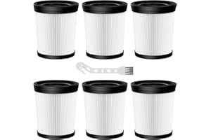 LINNIW 6 Pack FSV001 HEPA Filter Compatible with Fabuletta FSV101, FSV001, Girnoor G160&G165, Afoddon A300, Lubluelu 202, VacLife VL732, Oraimo OSV-102/225A, Besswin W26, Cleaners, Nequare Vacuum S181 Vacuum