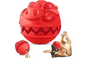 TROUSKAIG Indestructible Dog Balls Treat Dispensing Dog Toys for Aggressive Chewers Large Medium Breed, Dog Chew Toys Balls for Aggressive Chewers, Interactive Dog Treat Ball Food Dispensing Dog Toys