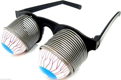 Henbrandt Pop Out Eye Glasses Black Spring Eyeball Glasses Dropping Eyes