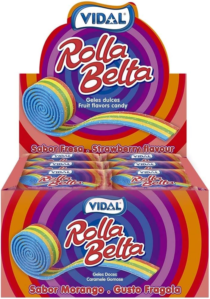 Vidal Rolla Belta Multicolor Golosina - 456 gr: Amazon.es: Alimentación y bebidas