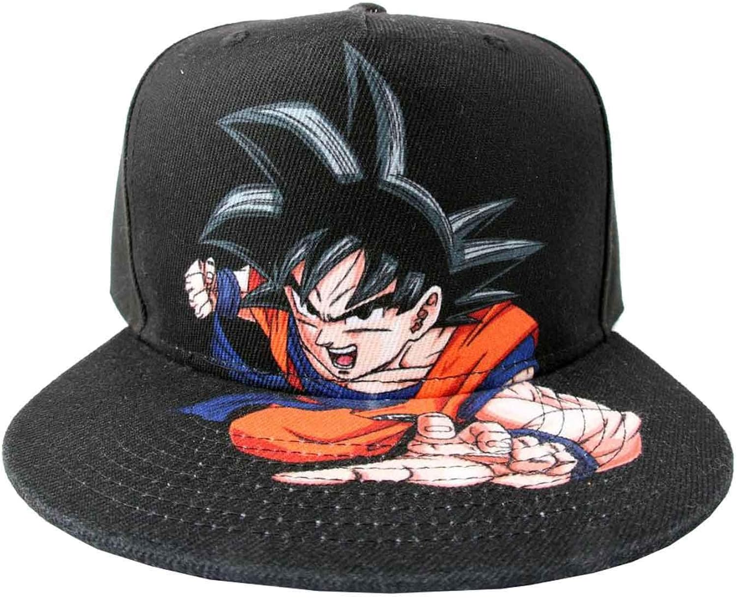 Dragon Ball Z Baseball Cap Goku Character Logo Official Black Snapback
