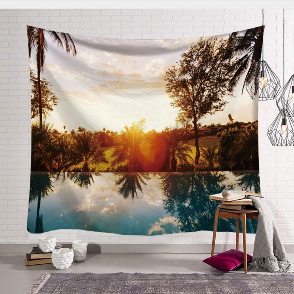 myvovo Seaside Scenery Series Tapestry macrame wall hanging Natural decor wall cloth tapestries psychedelic tenture mural blanket