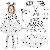 VICAMB 100 Days of School Costume Kids Dalmatian Dog Costume Set,Toddler Animal Costumes Kit Party Supplies