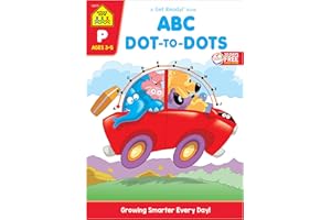 School Zone ABC Dot-to-Dots Workbook: 32 Pages, Preschool, Kindergarten, Learning Activities, Connect the Dots, Alphabet, ABC's, 123, Counting, Letter Puzzles, Ages 3-5 (Get Ready! Book Series)