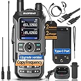 Baofeng UV-5R Upgrade Ham Radio UV-21R Dual Band Ham Radio Handheld Long Range Two Way Radio for Adults Rechargeable Walkie T