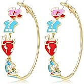 Nurse Day Earrings Hoop Earrings for Women Enamel Charms Earring Nursing Dangling Earrings NR Week Gifts