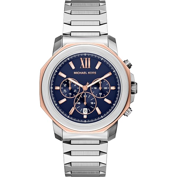 Amazon.com: Michael Kors Cortlandt Chronograph Silver-Tone