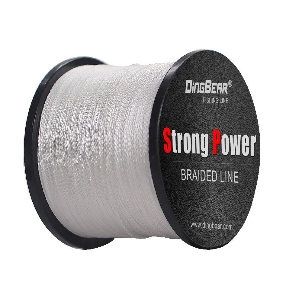 Dingbear 109Yd/100m 135LB/0.60mm white Super Strong Pull Generic Braided Fishing Line Kite Line Woven Network Cable Cast Super Strength Fishing Line