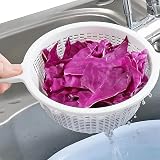 Plastific 24cm Plastic Colander with Handles White 4-Pack Collapsible view 2