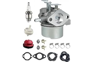 YAMAKATO Ruixing_OEM 640052 Carburetor for Tecumseh HMSK80 HMSK90 HMSK100 LH318SA LH358SA Snow Blower Thrower 8HP 9HP 10HP Engine Tecumseh 640054 640349 Carb