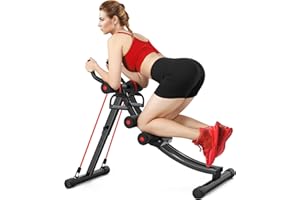 GIKPAL Ab Machine, Adjustable Abdominal Trainer for Home Gym, Ab Crunch Exercise Equipment for Stomach Workout