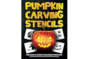 Pumpkin Carving Stencils: 100 Funny & Spooky Halloween Templates for Carving Pumpkins, Decorating and Painting Crafts | Templ