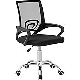 Cadeira Ergonômica Conthey Arco Home Office e Escritório, Encosto Mesh Respirável, Regulagem de Altura a Gás, Base Cromada 5 