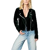 [BLANKNYC] Womens Jacket, & Luxury Clothing Vegan Leather Moto Jacket Comfortable Stylish Coat, Perfect Strangers, Medium-Large US