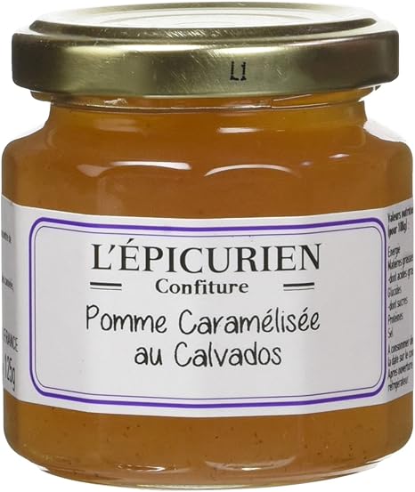 L Epicurien Pomme Caramelisee Au Calvados Confiture 125 G Pack