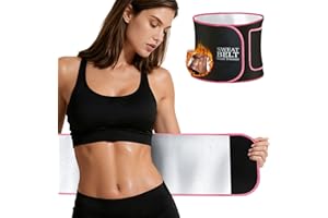 MORECOO Waist Trainer for Women/Men, Waist Sweat Band, Stomach Wrap, Belly Band Sweat Belt, Body Shaper Belt
