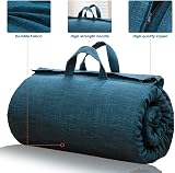 MAXYOYO Portable Foldable Futon Mattress 71x190cm Hypoallergenic Foam Blue view 6