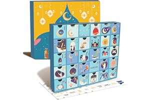 MASON LIFE Ramadan Calendar,Ramadan Advent Calendar with 30 Countdown Drawers DIY filling,Pre-Assembled Box For Ramadan Decorations, Engage your Kids with a beautiful Ramadan gift & Eid gift for kids
