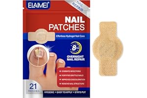 FLASTURE Nail Patches – 21 PCS Extra Strength Repair Patches for Toenail and Damaged Nails, 8-Hour Overnight Nail Care with Natural Ingredients, Support for Men and Women