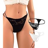Banamic Sexy Women Thongs Underwear G-Strings T-back Low Rise Hipster Underpants