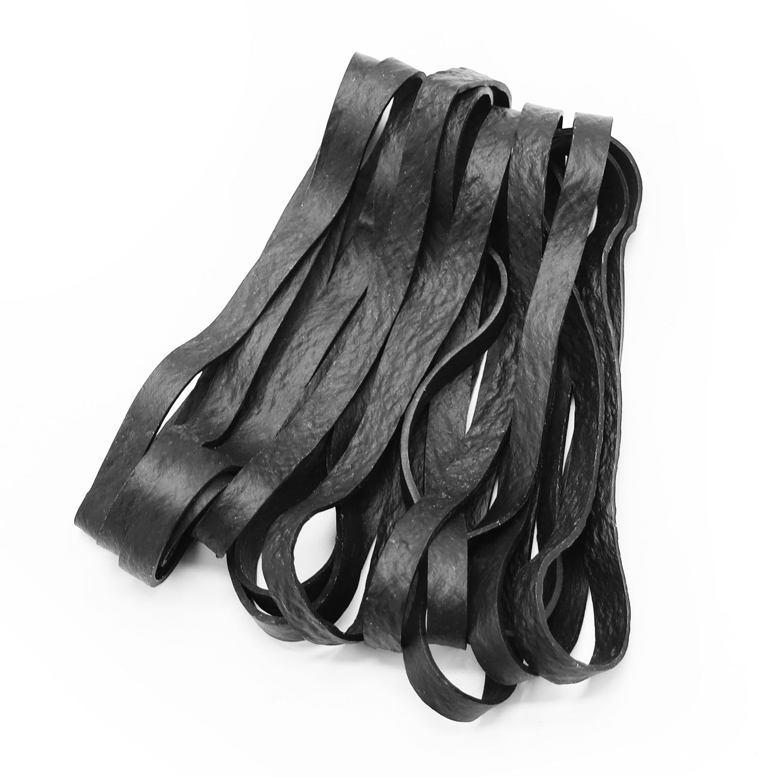 Heavy Duty Rubber Bands 20 Pcs Large Black Thick Elastic Rubber Bands 18 * 1cm Trash Can Band Rope Strong Sturdy Wide Wrapping Bands for Industrial Home Office School File Folders Garbage Can