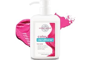 Keracolor Clenditioner HOT PINK Hair Dye - Semi Permanent Hair Color Depositing Conditioner, Cruelty-free, 12 Fl. Oz.