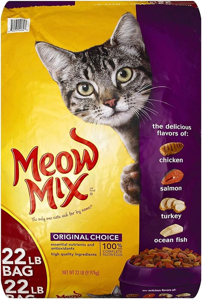 walmart meow mix 22 lb bag