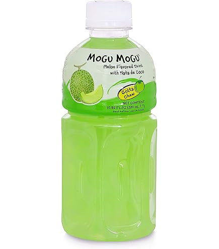 Amazon.com: Mogu Mogu Juice with Nata De Coco, Melon Flavored, 6 Pack