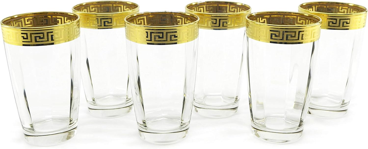 WINE BODIES Italian Water Glass Highball Yellow Gold