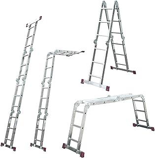 Krause Gelenkleiter Corda 4x3 Sprossen Stehleiter Brücke Gerüst