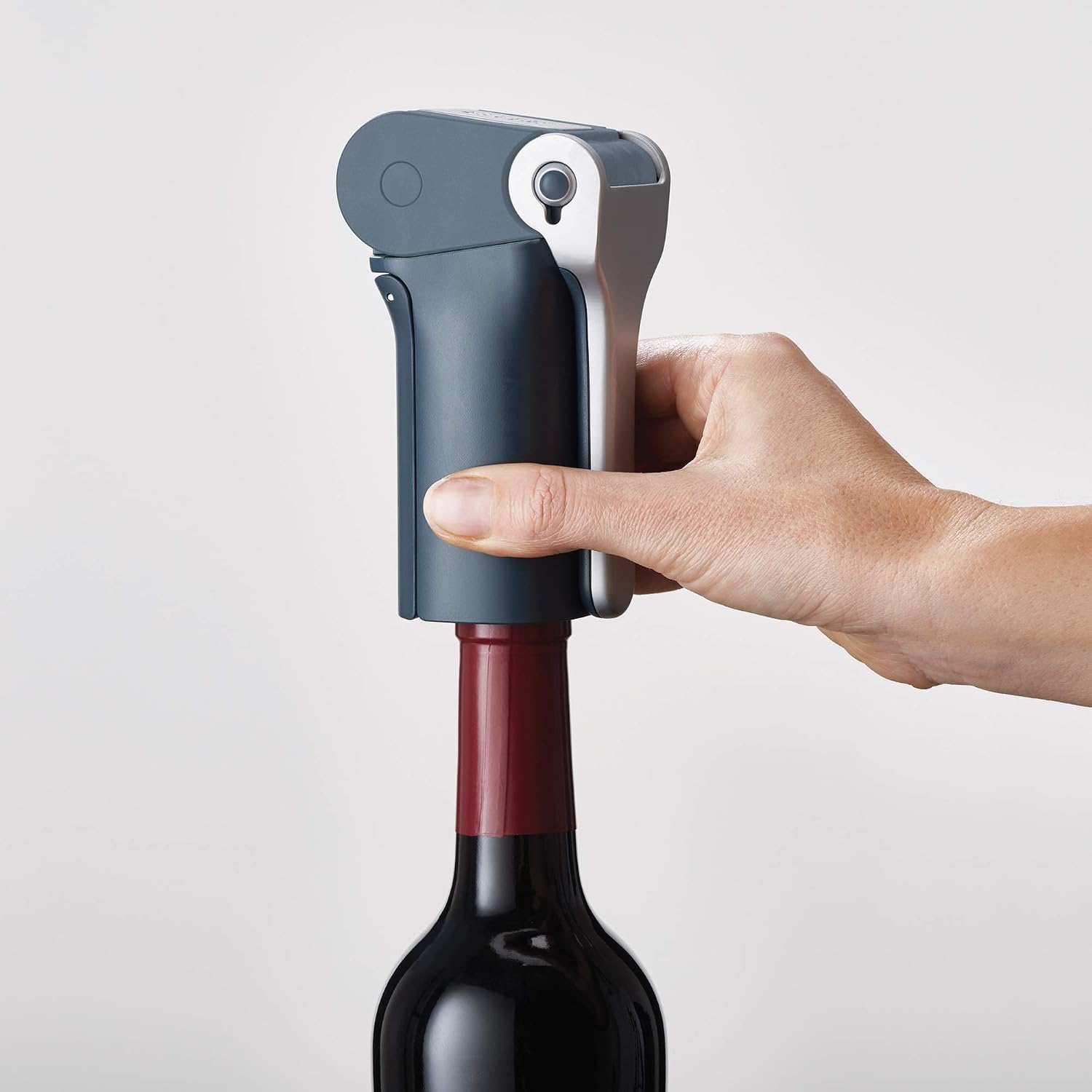 Joseph Joseph BarWise - Compact Lever Non-Stick Corkscrew Wine Opener with Integrated foil Cutter, Blue, 4 - Image 4