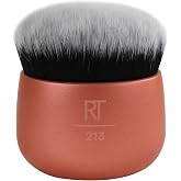 Real Techniques Kabuki Foundation Brush, 1 Count | Foundation kabuki brush for powder, cream, or liquid makeup, usable on face or body, suitable for sensitive skin
