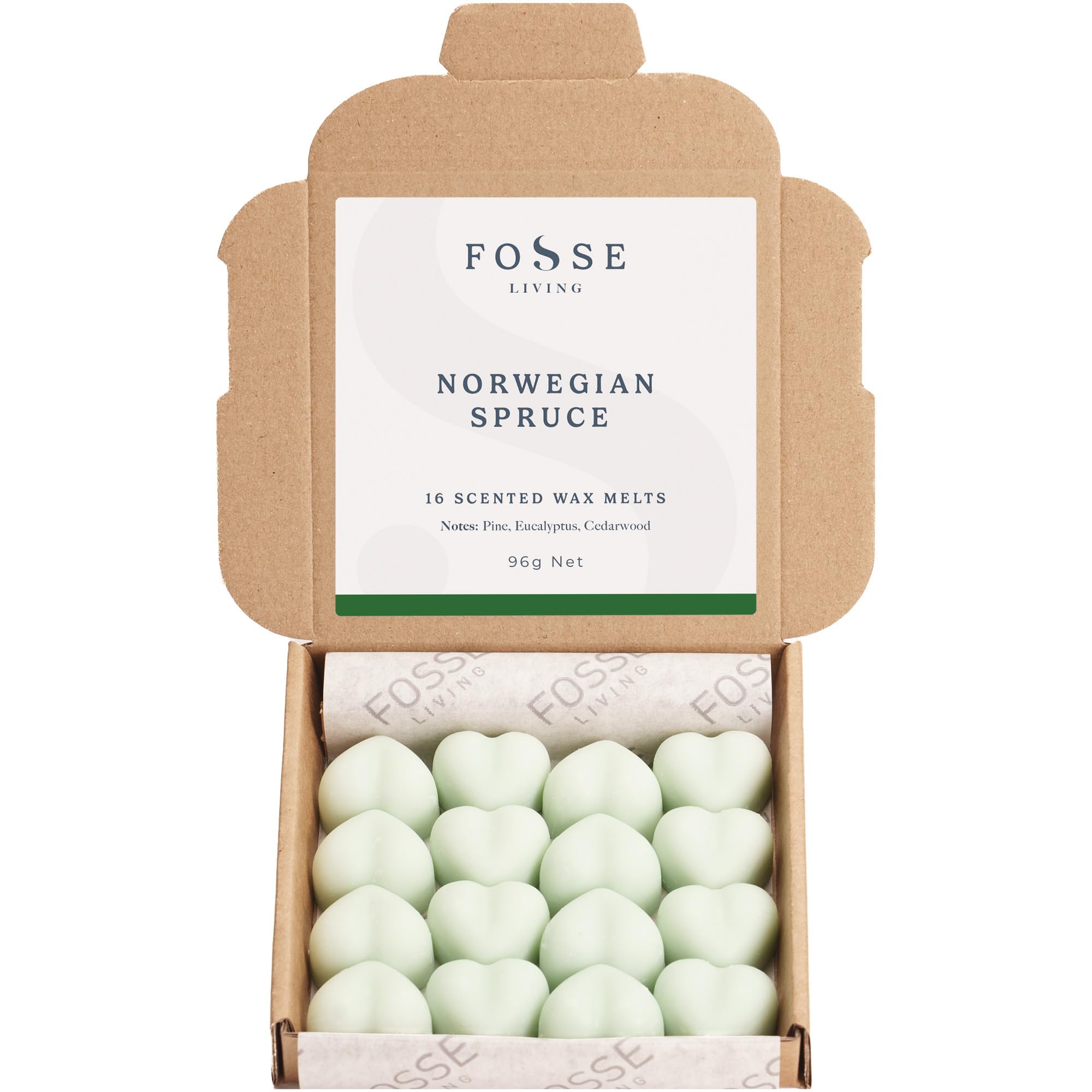 Norwegian Spruce Strong Scented Wax Melts 16 Pack - Xmas Gift Idea – Handmade in The UK - Christmas Tree Scented