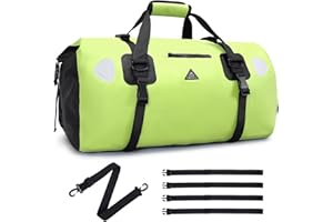 Haimont Waterproof Duffel Bag Roll-top Dry Duffel Bag with Quick-fixed Straps for Motorcycling, Rafting, Boating, SUP, Kayaking, Travel, 50L/70L