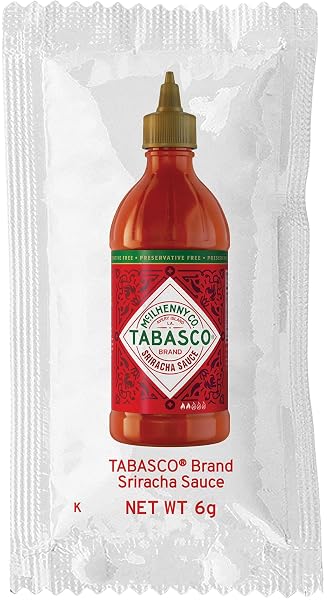 TABASCO® BRAND SRIRACHA SAUCE SINGLE SERVE PACKET (0.21 OZ PACKETS, PACK OF 200)