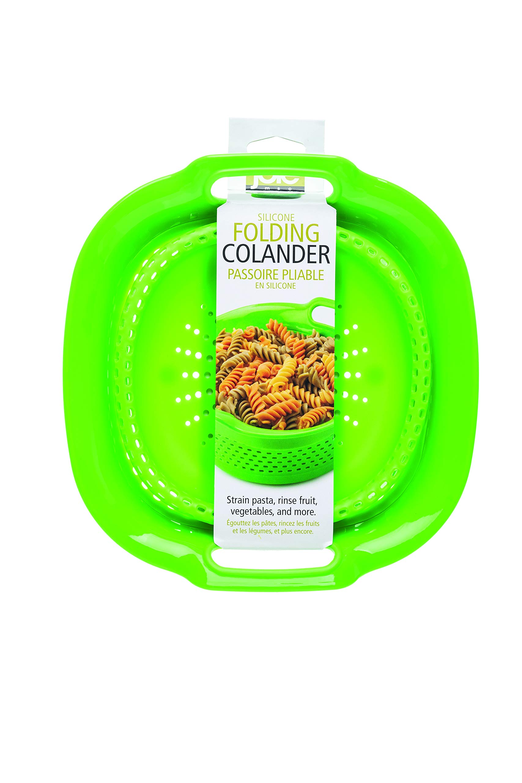 Joie Kitchen Gadgets t35444 Folding Colander, Silicone, Green