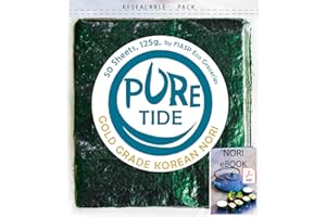 FIASP ECO GROCERIES Sushi Nori Seaweed | Lab Tested | South Korean | Top Grade | 50 Sheets 125g | Resealable | UK Company