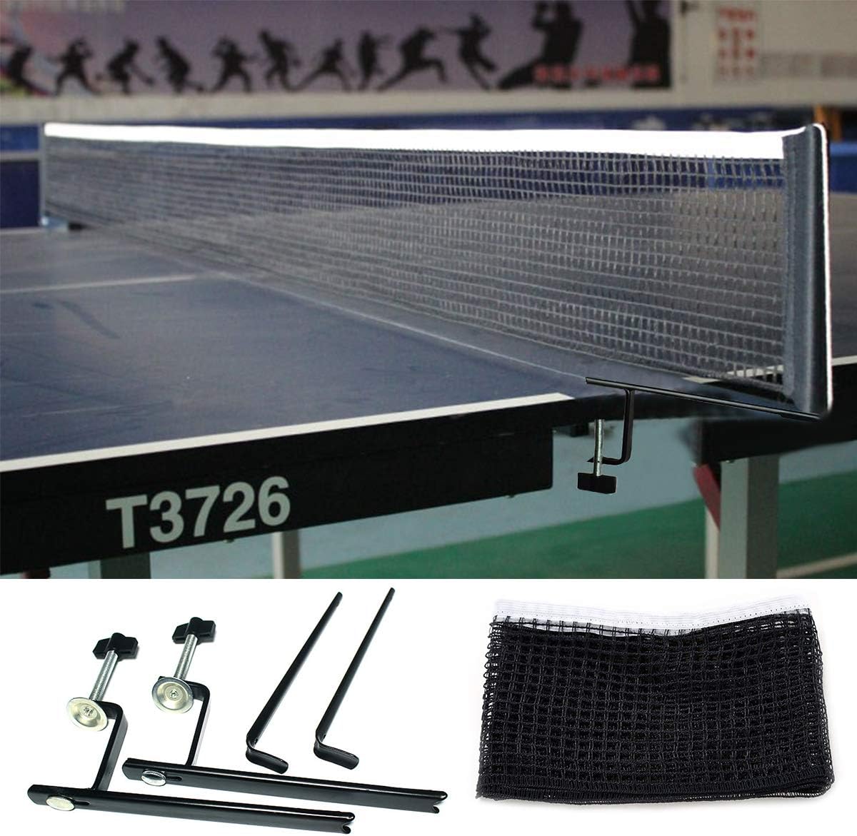NO-LOGO Collapsible Table Tennis Net and Post Set, Ping Pong Training Mesh Net for Adults and Kids, Length 70 inches : Sports & Outdoors