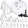 RUTAWZ Vacuum Therapy Machine, Vacuum Cupping Scraping Massage Machine Adjustable Suction and 6 Modes Multifunctional Body Massager with 24 Vacuum Cups and 3 Pumps for Salon SPA