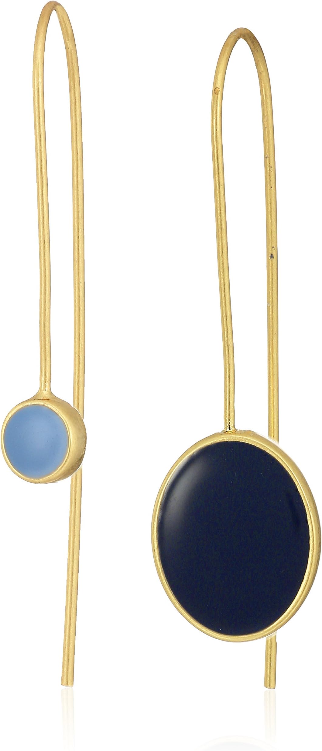 dear drew by drew barrymore nolita mismatch enamel drop earrings