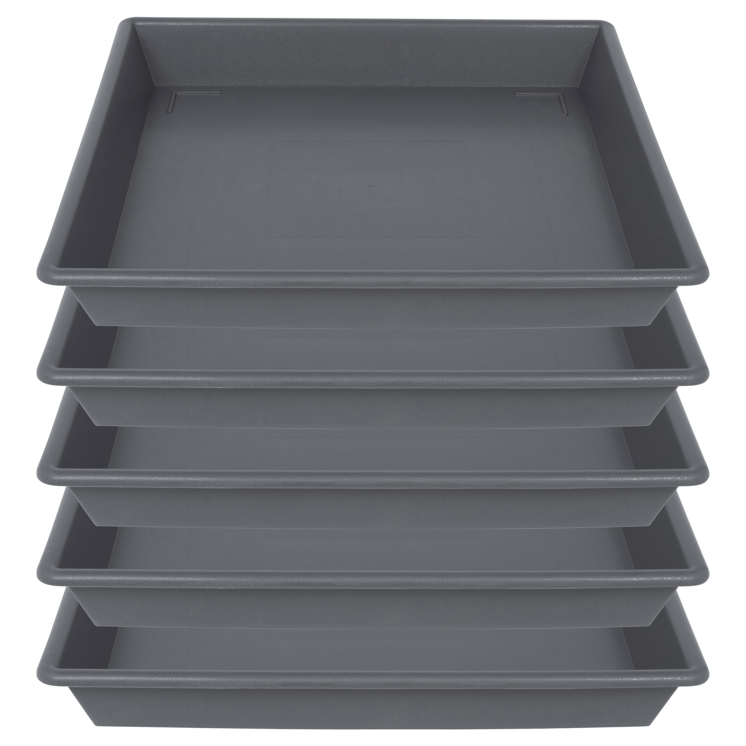 Photo 1 of NIMYAU Square Plant Saucer 6 Inch 5 Pack6 8 12 14 16 18 20 Plastic Plant Saucers for Indoors Outdoors, Flower Pot No Holes Plant Drip Trays, Plant Trays for Pots Heavy Duty