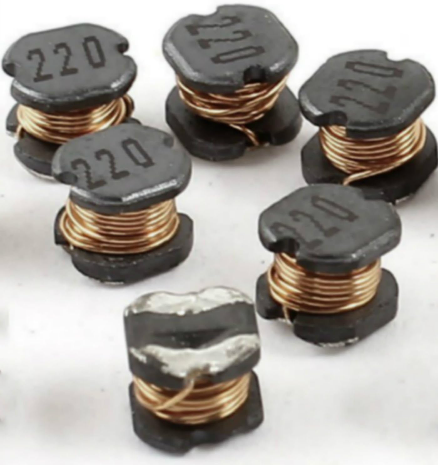 COILRIDA,1500pcs Surface Mount SMD Power Inductors 1.5A CSM54 22uH 5