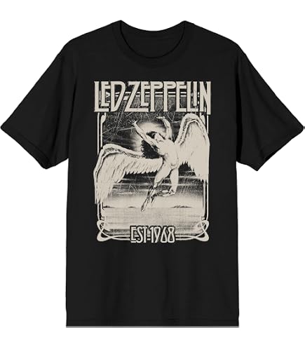 Amazon.com: Led Zeppelin Houses of The Holy Crew Neck Short Sleeve